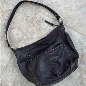 The Sak Brown Leather Shoulder Bag